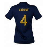 Maglie da calcio Francia Raphael Varane #4 Prima Maglia Femminile Mondiali 2022 Manica Corta